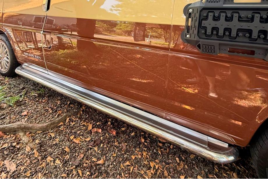 Volkswagen T4 Caravelle/Multivan 1990–2003 Marchepieds Latéraux Premium (2 pcs, Inox) d60, Empattement long Photo 9
