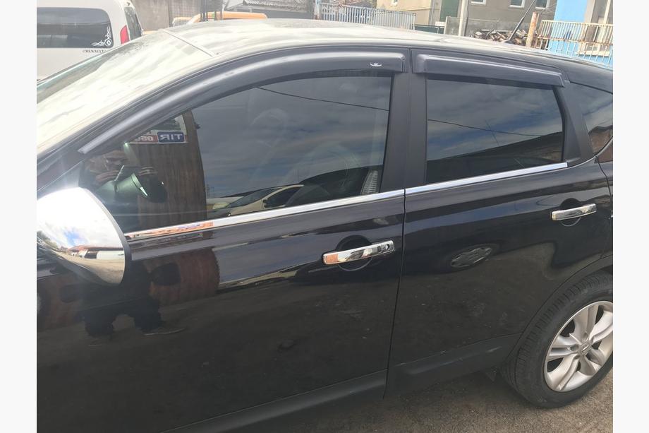 Nissan Qashqai 2010-2014 Encadrement de porte extérieur (4 pcs, inox) Base Standard, Carmos - Acier Turc Photo 5