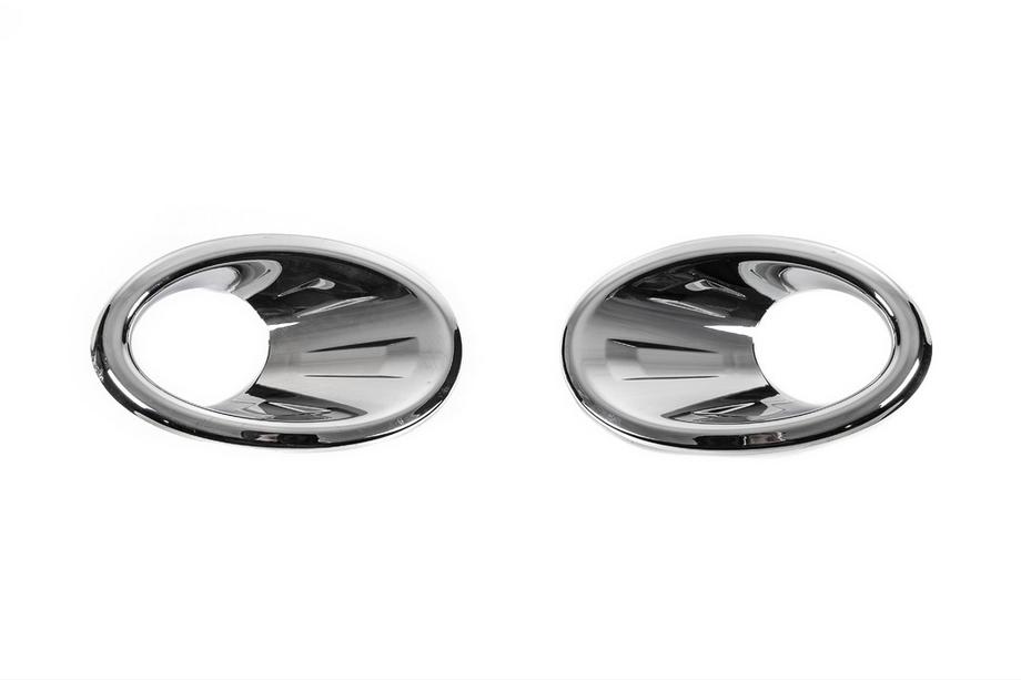 Nissan Qashqai 2010-2014 Entourages de phares antibrouillard avec decoupe (2 pcs, plastique) Photo 2