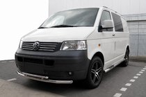 Volkswagen T5 Transporter 2003-2010 Protection Avant ST014 (Inox) 60 x 60mm photo 1