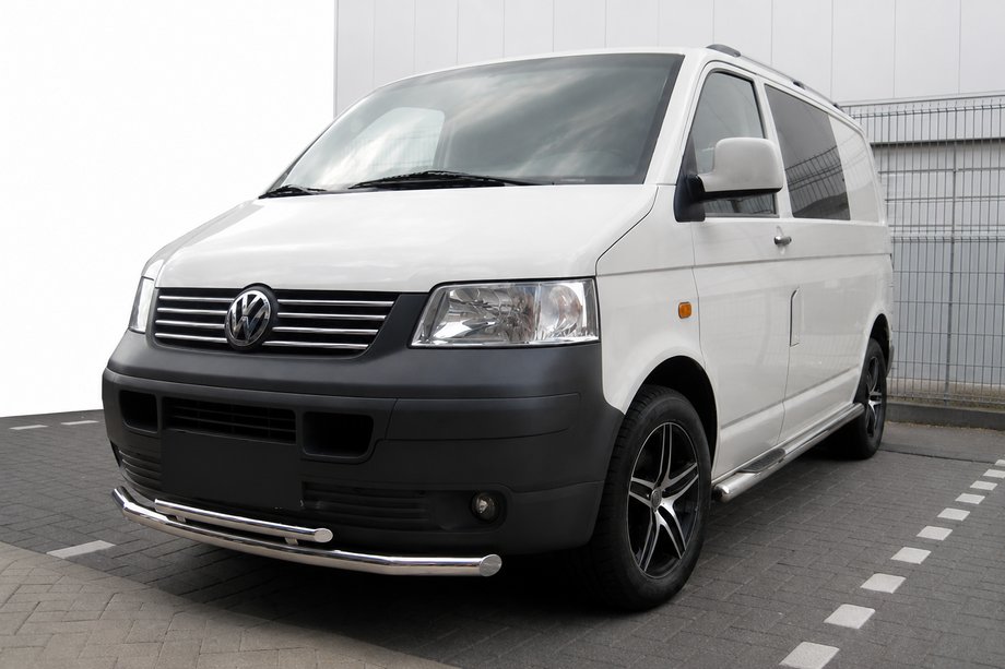 Volkswagen T5 Transporter 2003-2010 Protection Avant ST014 (Inox) 60 x 60mm Image