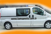 Nissan Primastar 2002-2014 Barres Latérales (2 pcs, Inox) 70mm, Empattement Long photo 5