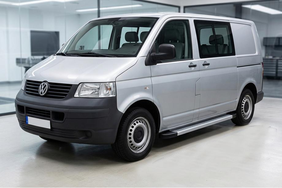Volkswagen T5 Transporter 2003-2010 Marchepieds Latéraux Maya V2 (2 pcs, Aluminium) Empattement Court Image