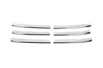 Volkswagen T5 Multivan 2003–2010 Couvre-Calandre Chromés (6 pcs, Acier Inoxydable) photo 2