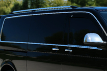 Volkswagen T5 Caravelle 2004-2010 Kit complet d'encadrements de vitres (14 pièces, inox) photo 1