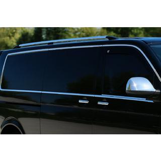 Kit complet d'encadrements de vitres (14 pièces, inox) Volkswagen T5 Caravelle 2004-2010 photo 1