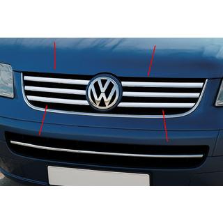 Couvre-Calandre Chromés (6 pcs, Acier Inoxydable) Volkswagen T5 Caravelle 2004-2010 photo 3