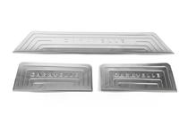 Volkswagen T5 Caravelle 2004-2010 Couvre seuils intérieurs (Omsa, inox) 3 Seuils de Porte photo 2
