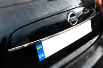 Nissan Juke 2010-2019 Baguette chromée au-dessus de la plaque d'immatriculation (inox) OmsaLine - Inox Italien photo 2