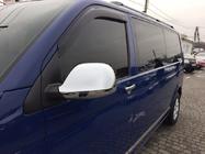 Volkswagen T5 2010-2015 Coques de Rétroviseurs (2 pcs, ABS) Carmos - Plastique Chromé photo 3