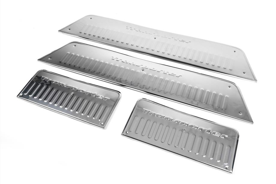 Volkswagen T5 2010-2015 Seuils de porte intérieurs Carmos inox 3 Portes, Transporter Photo 3