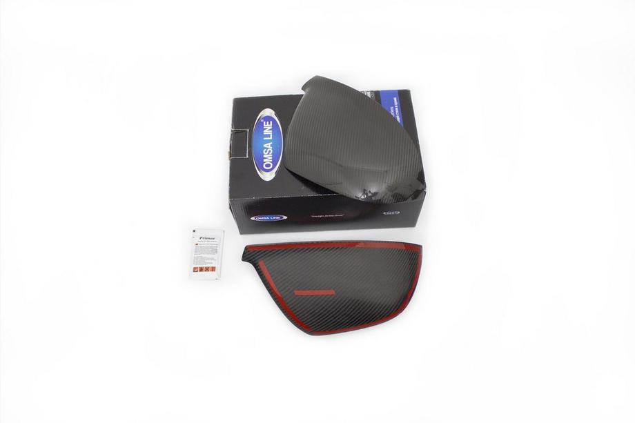 Volkswagen T5 2010-2015 Coques de Rétroviseurs (2 pcs, Carbone) Aspect carbone Photo 2