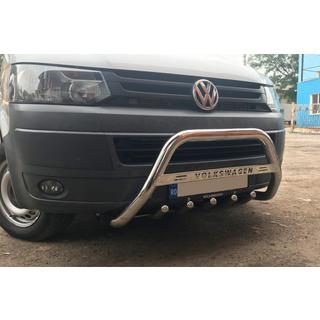 Pare-buffle WT003 (Inox) Volkswagen T5 2010-2015 photo 1
