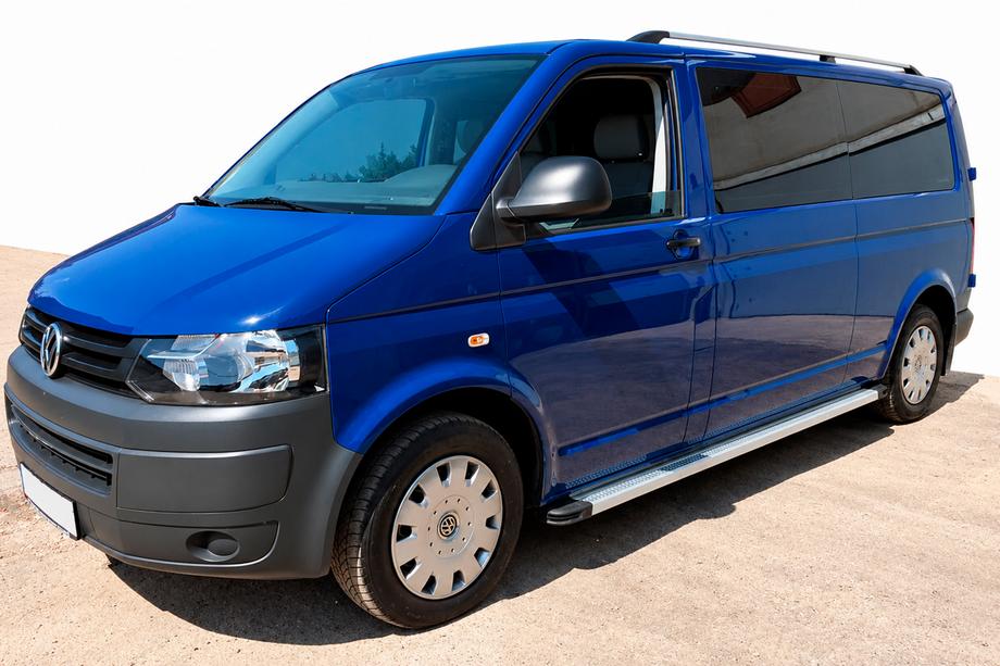 Volkswagen T5 2010-2015 Marchepieds Latéraux Maya V2 (2 pcs, Aluminium) Empattement Long Photo 1