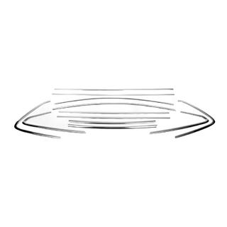 Ensemble complet d'encadrements de vitres (HB, 12 pièces, inox) Opel Astra J 2009-2015 photo 2