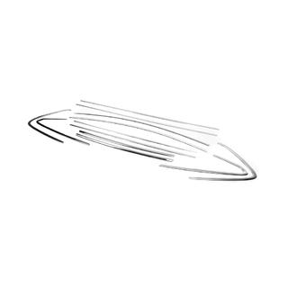Ensemble complet d'encadrements de vitres (HB, 12 pièces, inox) Opel Astra J 2009-2015 photo 3