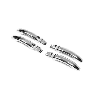 Couvre-poignées de Porte Chromés (4 pcs, Acier Inoxydable) photo 2