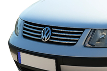 Volkswagen Passat B5 1997-2005 Couvre-Calandre Chromés (Acier Inoxydable) 1996-2001, Carmos - Acier Turc photo 1