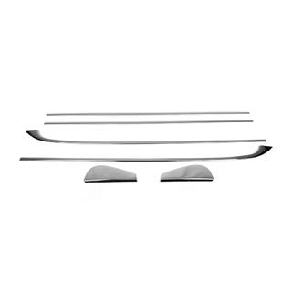 Baguettes inférieures de vitres (HB, 6 pcs, inox) Renault Megane III 2009-2016 photo 2