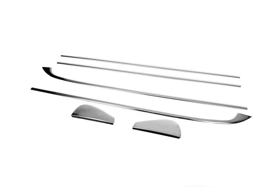 Renault Megane III 2009-2016 Baguettes inférieures de vitres (HB, 6 pcs, inox) Photo 3