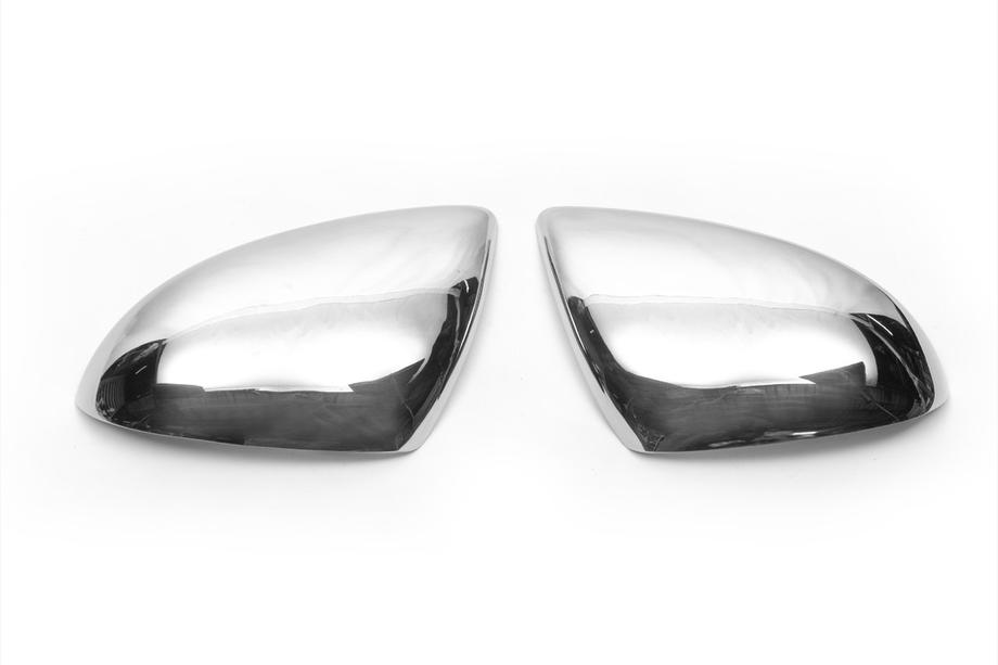 Volkswagen Touareg 2010-2018 Coques de Rétroviseurs (2 pcs, Inox) Carmos - Acier Turc Photo 2