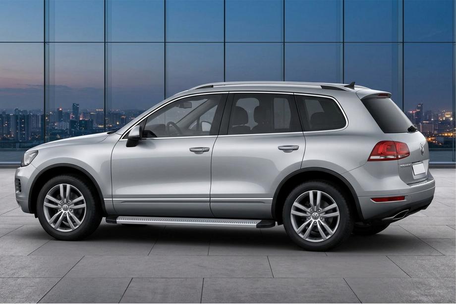 Volkswagen Touareg 2010-2018 Marchepieds Latéraux Maya V2 (2 pcs, Aluminium) Image