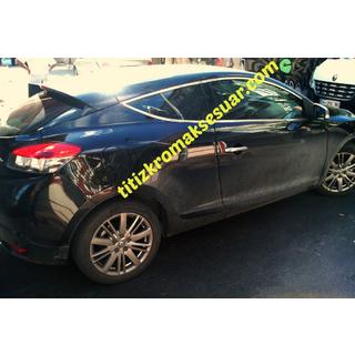 Encadrement supérieur de vitres (HB, 6 pcs, inox) Renault Megane III 2009-2016 photo 3