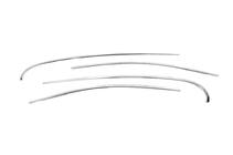 Renault Fluence 2009-2016 Encadrement supérieur de vitres inox (4 pcs) photo 2