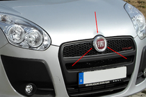 Fiat Doblo II 2010-2022 Support d’emblème avant chromé (inox) photo 1