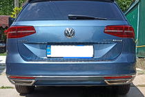 Volkswagen Passat B8 2015-2023 Embouts d'echappement imitation SD/SW (2015-2018, 2 pcs, inox) Carmos - Acier Inoxydable Turc photo 8