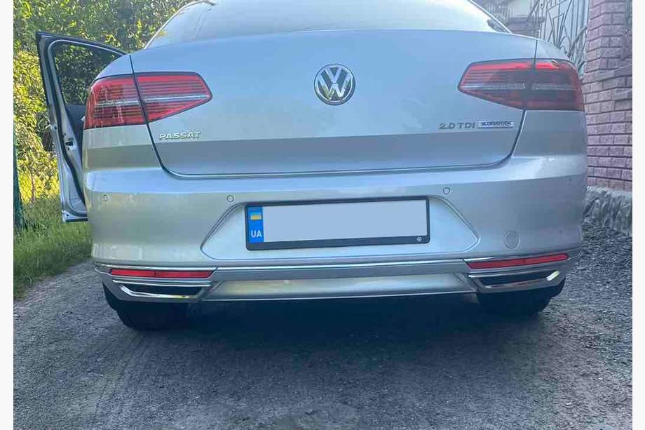 Volkswagen Passat B8 2015-2023 Embouts d'echappement imitation SD/SW (2015-2018, 2 pcs, inox) S-Design - Inox Italien Photo 2