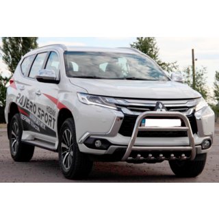 Pare-buffle WT008 (Inox) Mitsubishi Pajero Sport 2015- photo 2