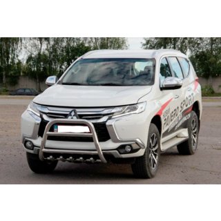 Pare-buffle WT008 (Inox) Mitsubishi Pajero Sport 2015- photo 3