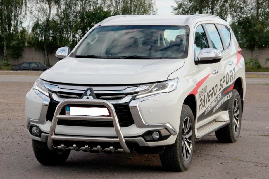 Mitsubishi Pajero Sport 2015- Pare-buffle WT008 (Inox) Photo 3