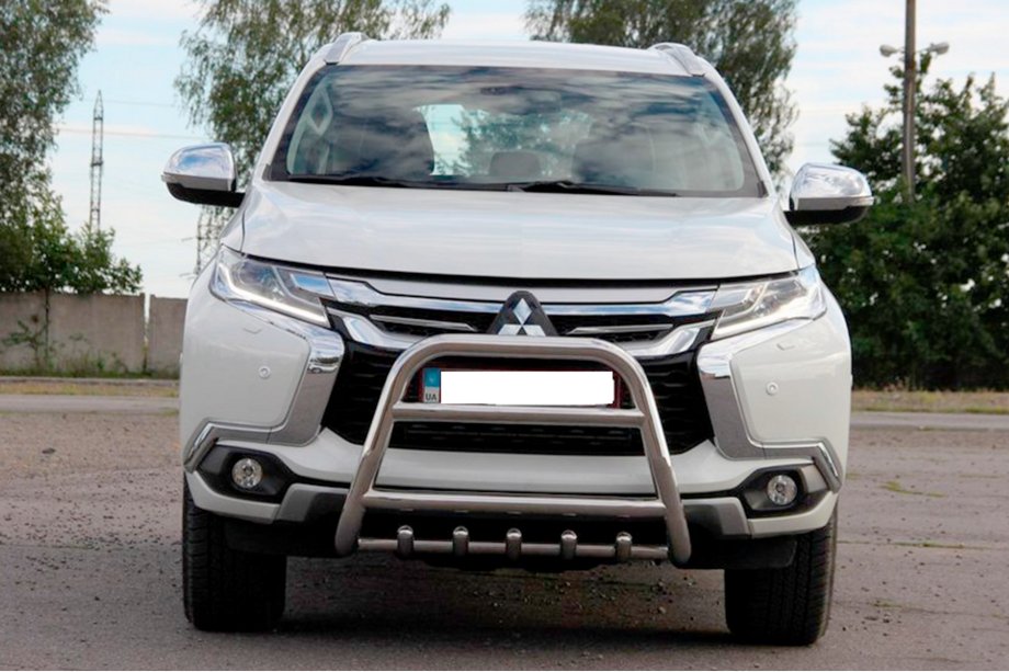 Mitsubishi Pajero Sport 2015- Pare-buffle WT008 (Inox) Photo 5