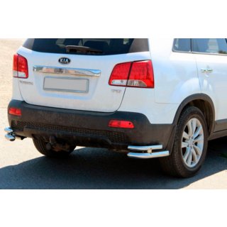 Barres d’angle arrière doubles AK003-Double (inox) Kia Sorento II XM 2009-2014 photo 1