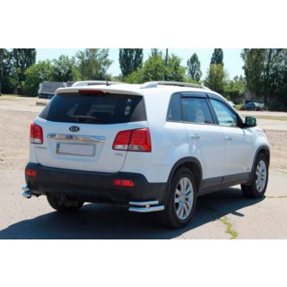 Barres d’angle arrière doubles AK003-Double (inox) Kia Sorento II XM 2009-2014 photo 4
