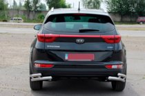 Kia Sportage 2015-2021 Protection Arriere Coins Doubles AK003 Double (Inox) photo 3