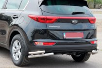 Kia Sportage 2015-2021 Protection Arriere Coins Doubles AK003 Double (Inox) photo 2