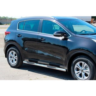 Barres Latérales BB002 (2 pcs, inox) Kia Sportage 2015-2021 photo 1