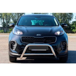 Pare-buffle WT006 (Inox) Kia Sportage 2015-2021 photo 1