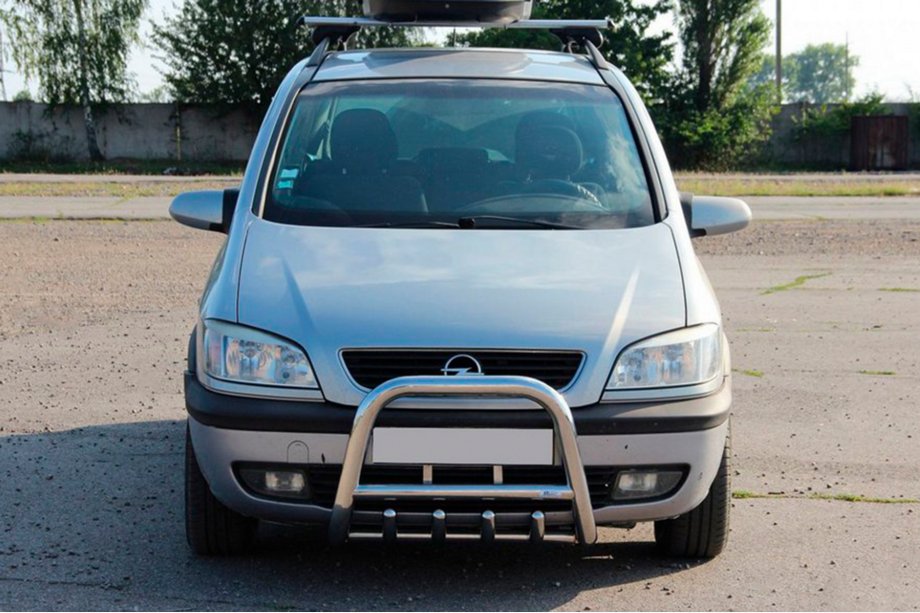 Opel Zafira A 1998-2005 Pare-buffle QT006 (Inox) Image