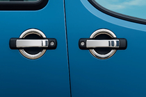 Fiat Doblo I 2005-2010 Couvre-poignées de Porte Chromés (4 pcs, Acier Inoxydable) photo 2