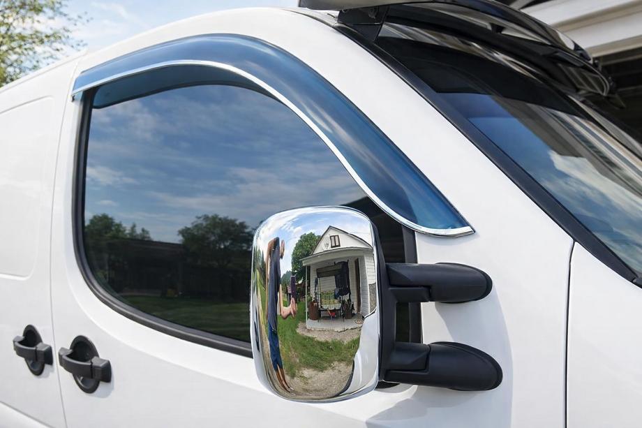 Fiat Doblo I 2005-2010 Coques de Rétroviseurs Chromées (2 pcs, plastique) Image