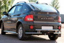 SsangYong Action 2005-2018 Protection Arrière AK005-2 (Inox) photo 1
