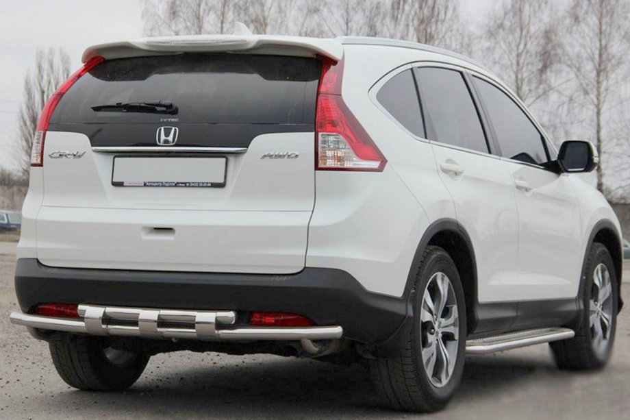 Honda CRV 2012-2016 Arceau arrière AK002-double (inox) Image