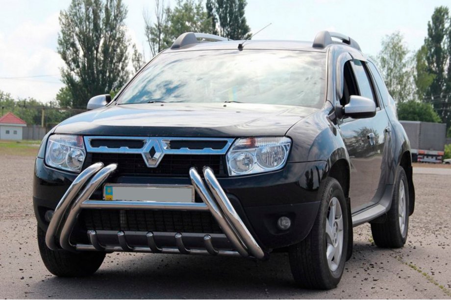 Renault Duster 2008–2017 Pare-buffles Kelebek WT011 (inox) Photo 2