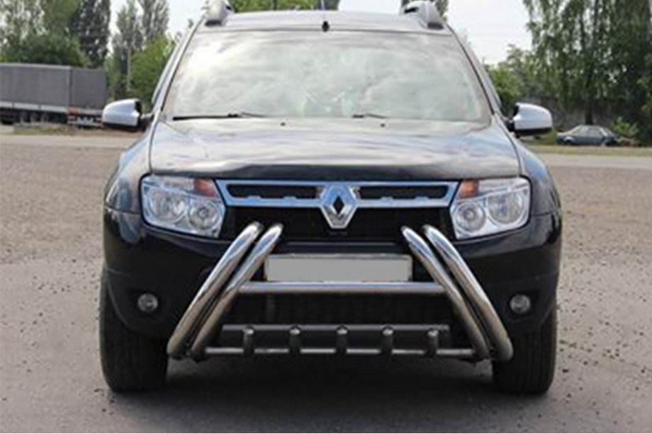 Renault Duster 2008–2017 Pare-buffles Kelebek WT011 (inox) Photo 3