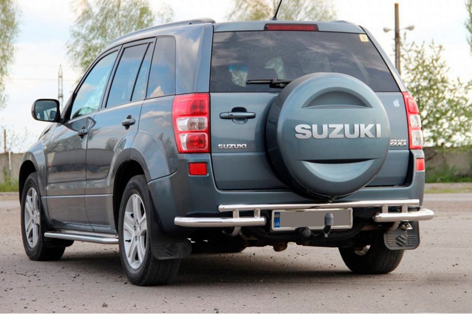 Suzuki Grand Vitara 2005-2017 Protection Arrière AK005-3 (Inox) Image