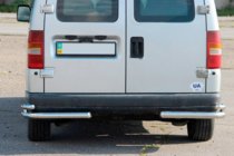 Citroen Jumpy 1996-2007 Barres d’angle arrières doubles AK003-double (inox) photo 1
